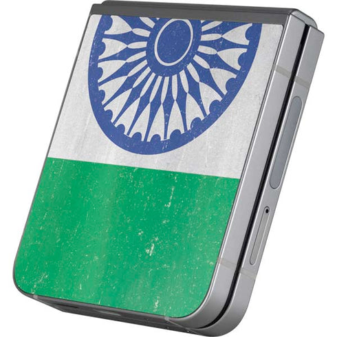 India Flag Distressed Galaxy Z Flip6 Skin